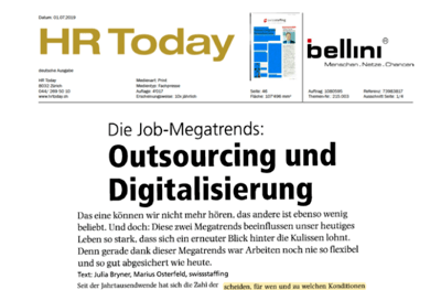 Outsourcing and digitization